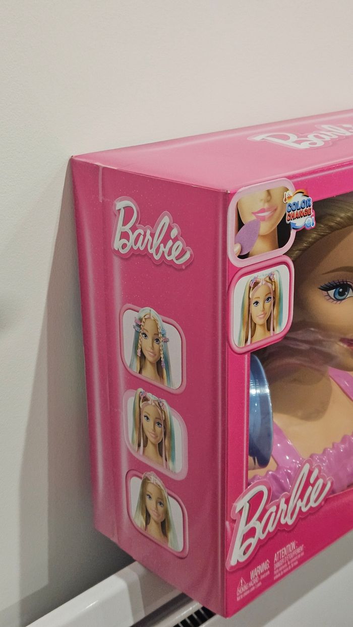 Tête à coiffer Barbie blonde avec ses accessoires - photo numéro 5