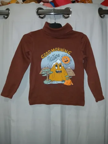 💙 Sous-pull col roulé Kiabi taille 6 ans.