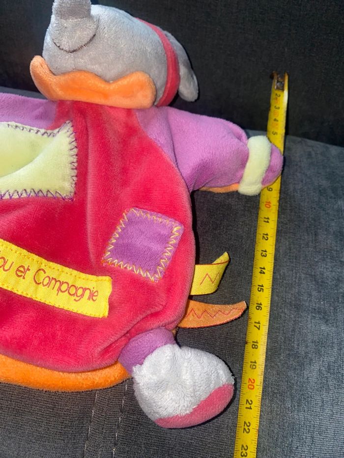 Doudou et Compagnie plat marionnette souris zigzag et son doudou cœur - photo numéro 6