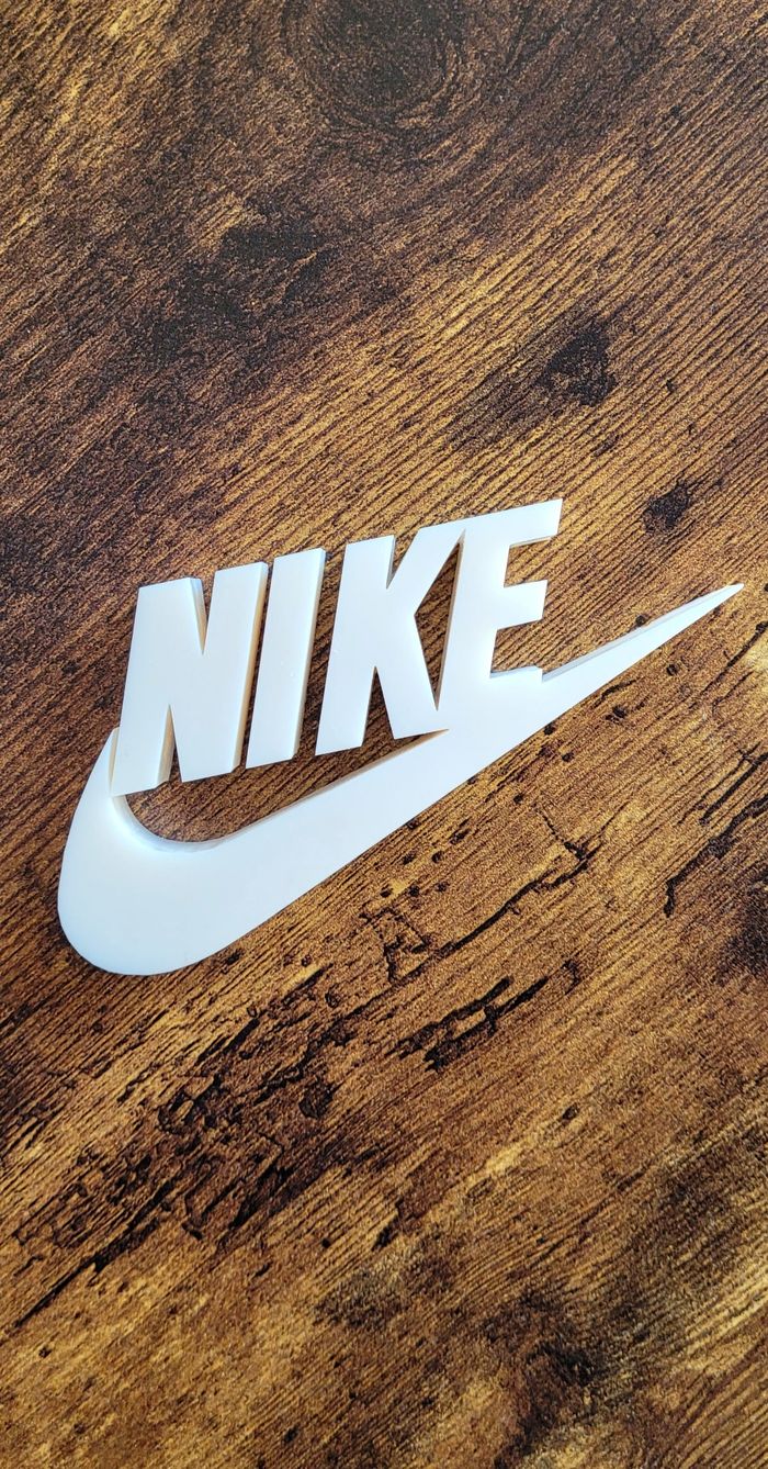 Logo Nike - Impression 3D - Blanc crème - Décoration Nike - photo numéro 2