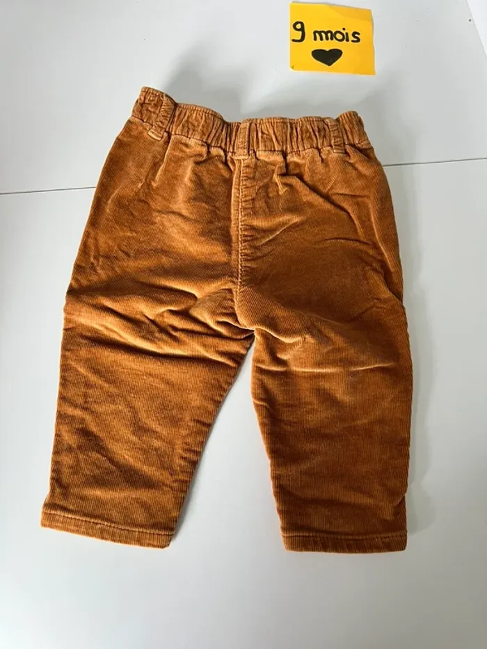 Pantalon côtelé 9 mois - photo numéro 2