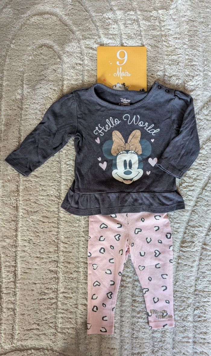 Ensemble pull et legging Minnie 9 mois