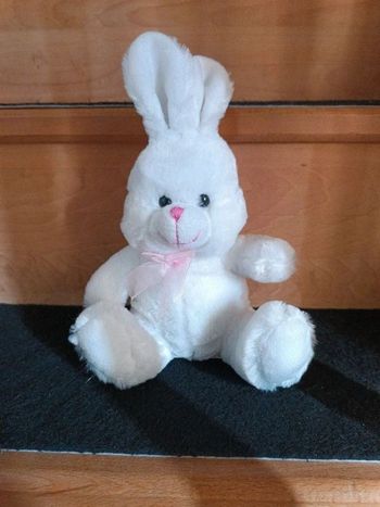 Doudou lapin blanc Naissance