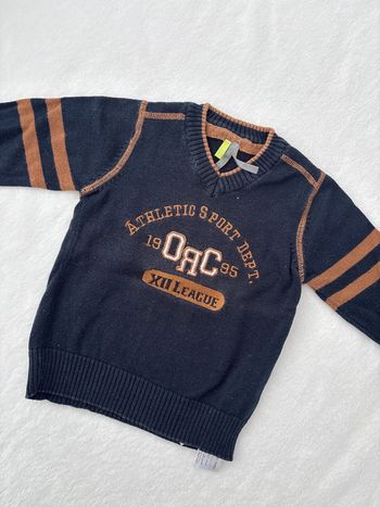 Pull marine marron atheletic 6mois