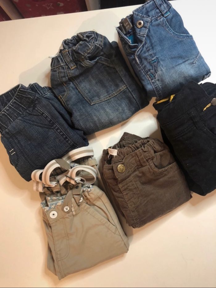 Lot de 6 jeans 6 mois