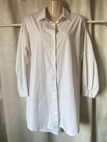 Chemise robe blanche taille unique made in Italie