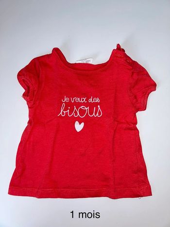 Tee shirt 1 mois