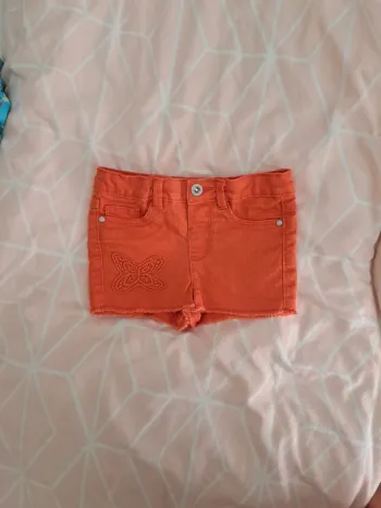 Short orange Verbaudet