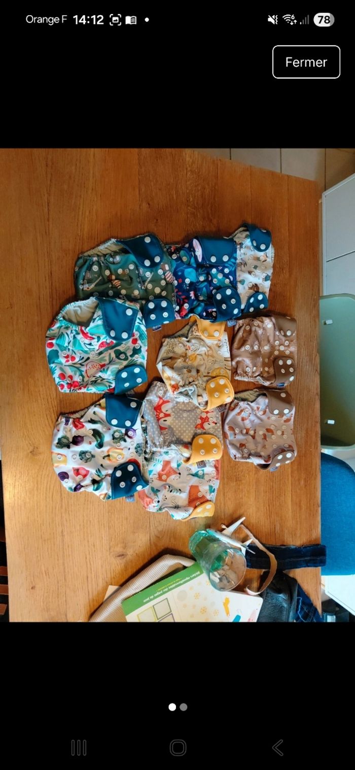 Lot de 10 couches à poche Elinfant