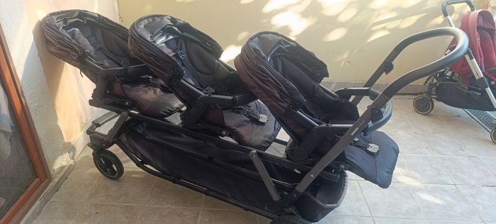 Poussette triple peg Perego+ chassis double - photo numéro 2