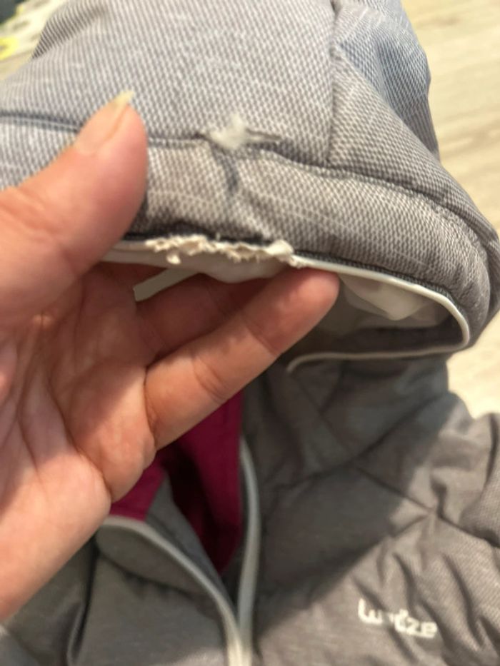 Veste ski rose blanche grise - photo numéro 5