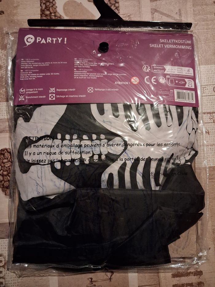Costume squelette 6-8ans - photo numéro 2
