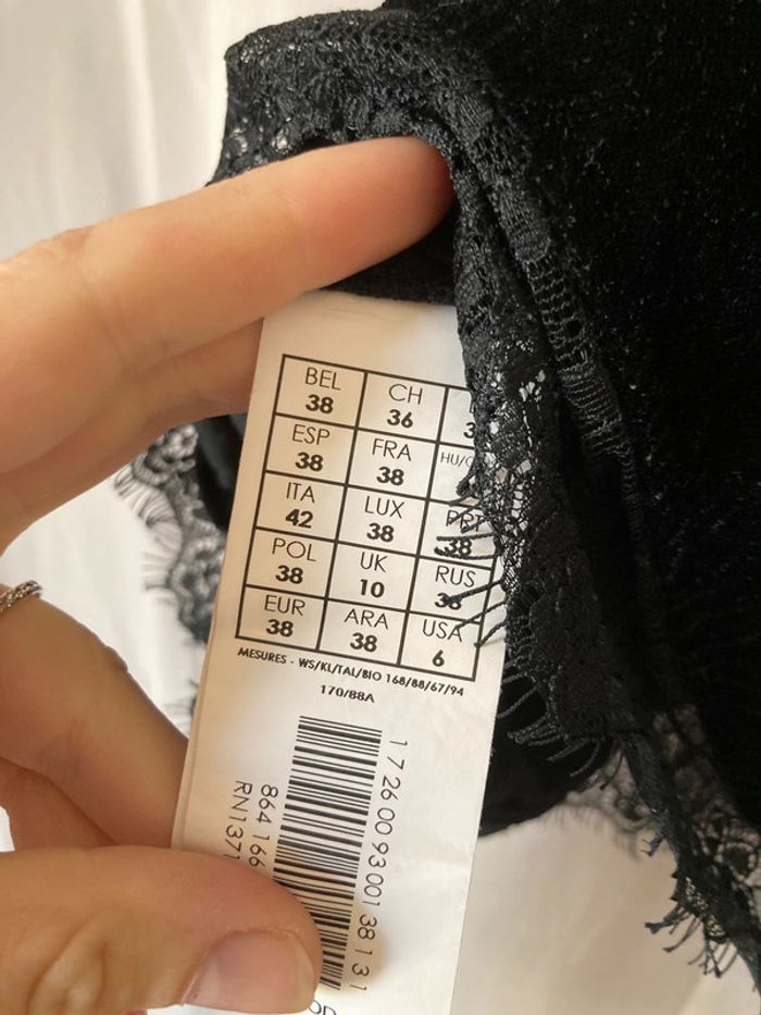 Blouse en velours noire Promod 38 - photo numéro 4