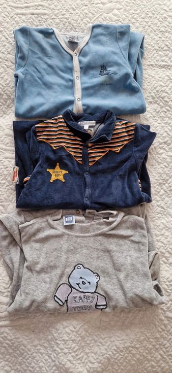 Lot de 3 pyjamas garçon 23/24 mois