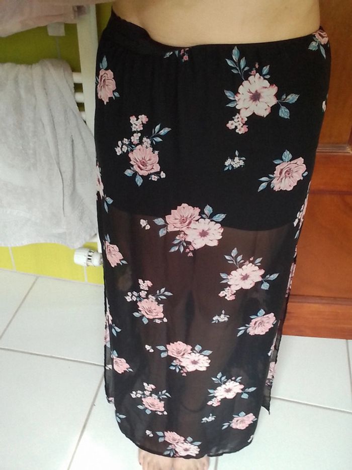 Jupe longue femme à fleurs 🌸 H&M - photo numéro 3