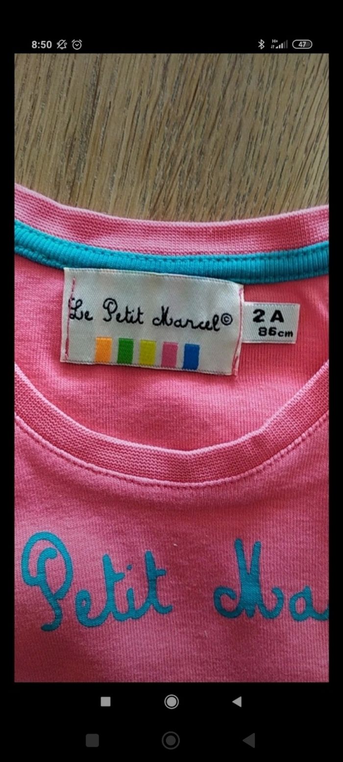 Tee-shirt Le petit Marcel 2 ans - photo numéro 3