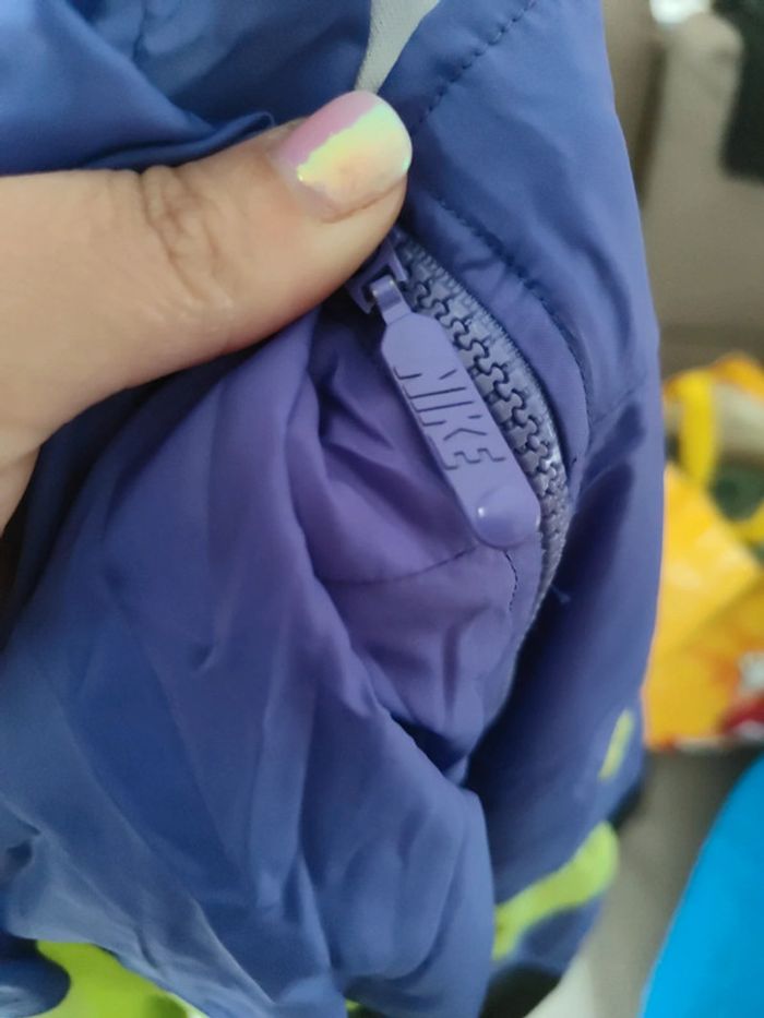 Veste Nike vintage jaune fluo violette noire - photo numéro 14