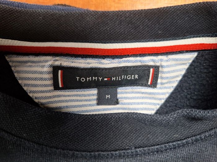 Sweat col rond / crewneck tommy hilfiger homme bleu foncé / taille M full broderie (472) - photo numéro 7