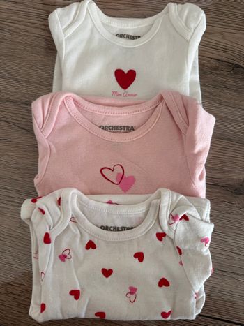 Lot de 3 bodies manche courte