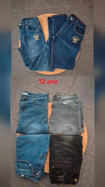 6 jeans taille 12 ans