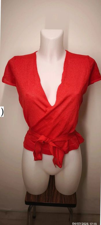 Haut Mango Femme Taille M Rouge
