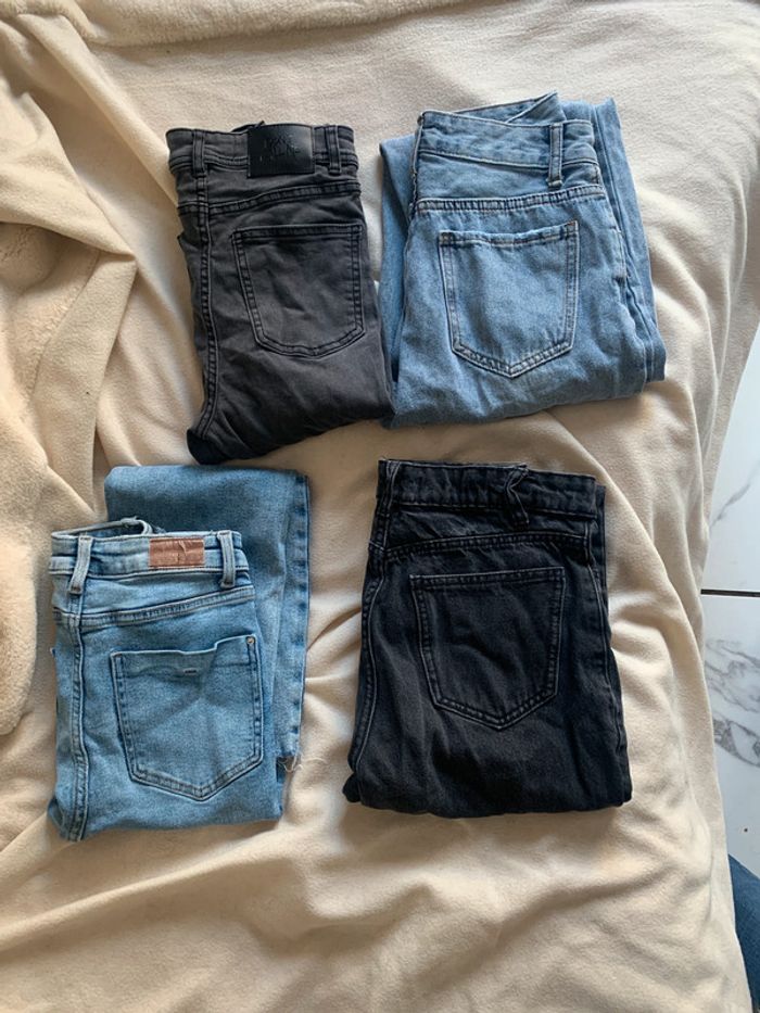 Lot de 4 pantalons jeans xxs 32