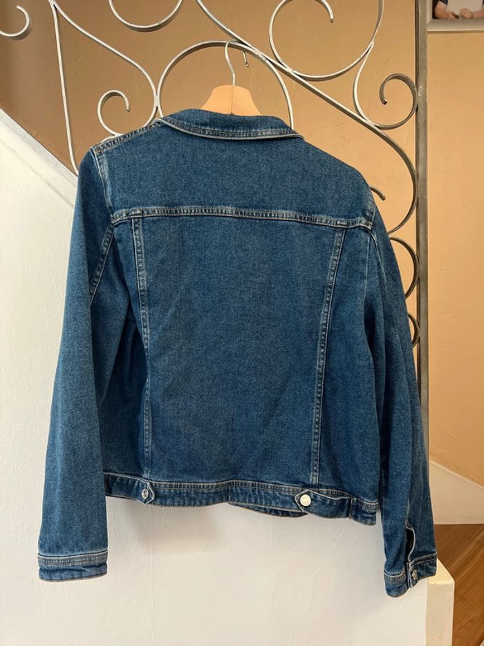Sezane veste en jean wilfried taille L - photo numéro 4