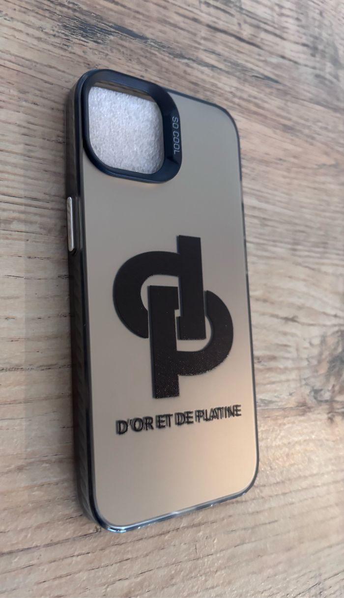 Coque téléphone 📱 iPhone JUL d’or et de platine - photo numéro 2