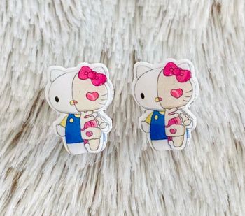 Boucles d’oreilles Fait Main Hello Kitty