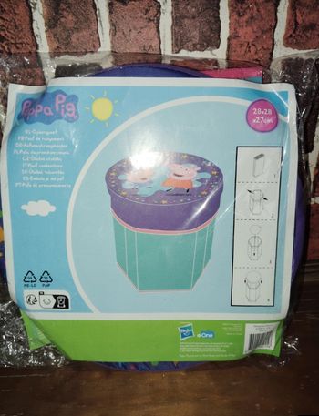 Pouf de rangement rigide Peppa pig 