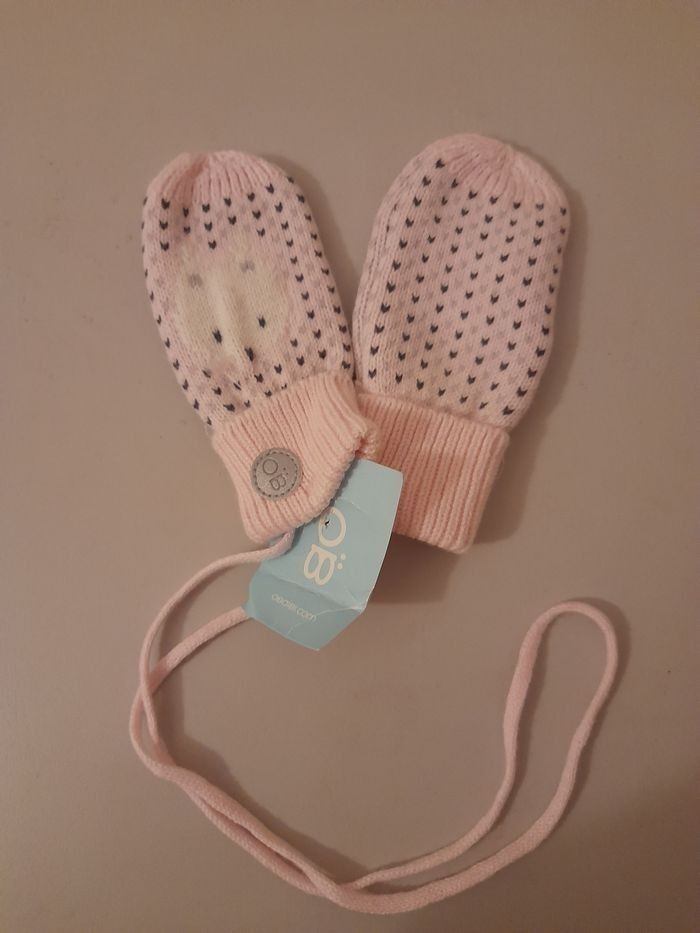 Paire de moufles fille hiver