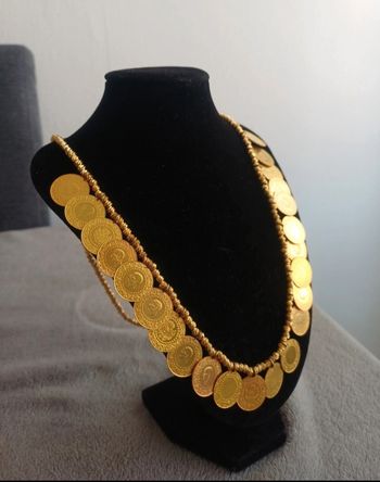 Collier ceyrek dorika plaquer or 18k