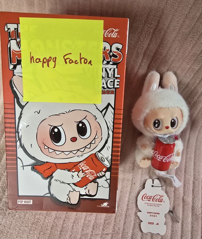 Peluche Popmart labubu coca cola - photo numéro 5