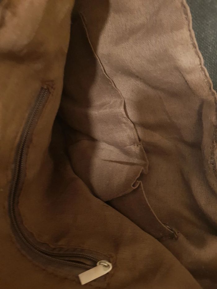 sac besace / à main / à bandoulière / fourre-tout, grande capacité, en tissus / toile, noir - photo numéro 5