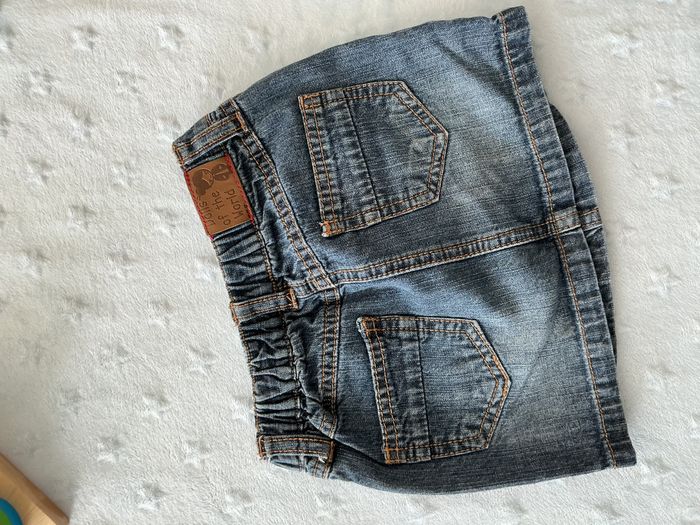 jupe en jean bleu taille élastique 18 mois kitchoun - photo numéro 8