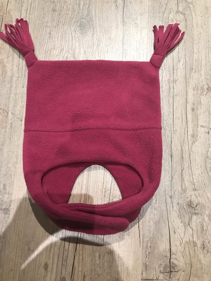 Bonnet cache oreille en polaire taille 6-12 mois - photo numéro 3