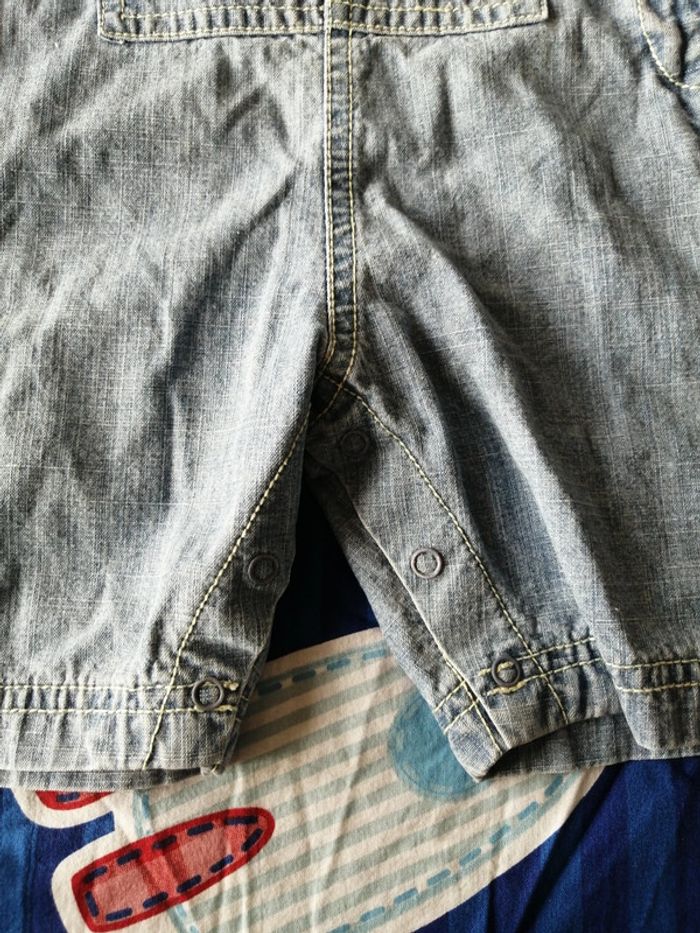 Salopette et t shirt col montant obaïbi 6 mois - photo numéro 6