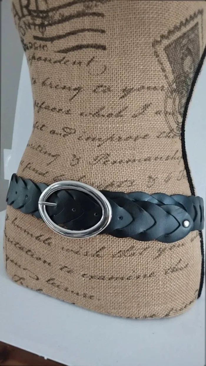 Ceinture noire croisée 90 cm - photo numéro 4