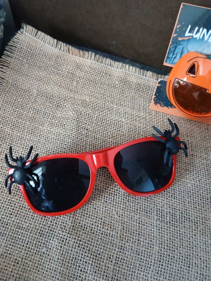 Lot de 3 paire de lunettes d’halloween citrouille araignée - photo numéro 3