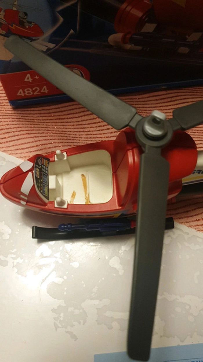 Playmobil hélicoptère pompier - photo numéro 2