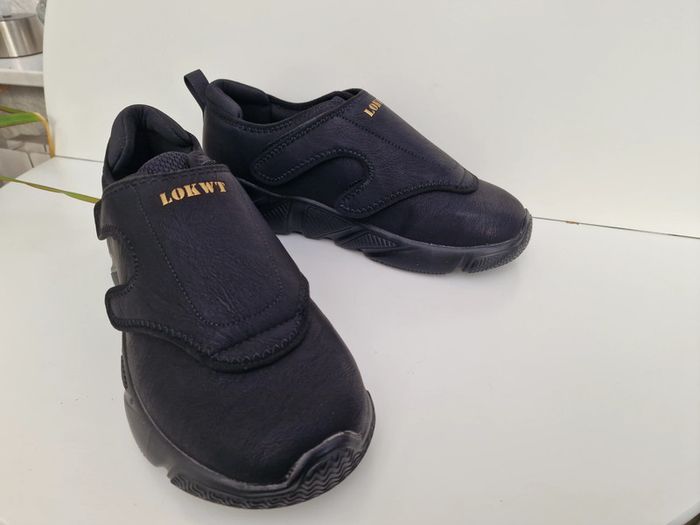 Baskets Semelle Epaisse Scratch Noir Homme Femme - photo numéro 7