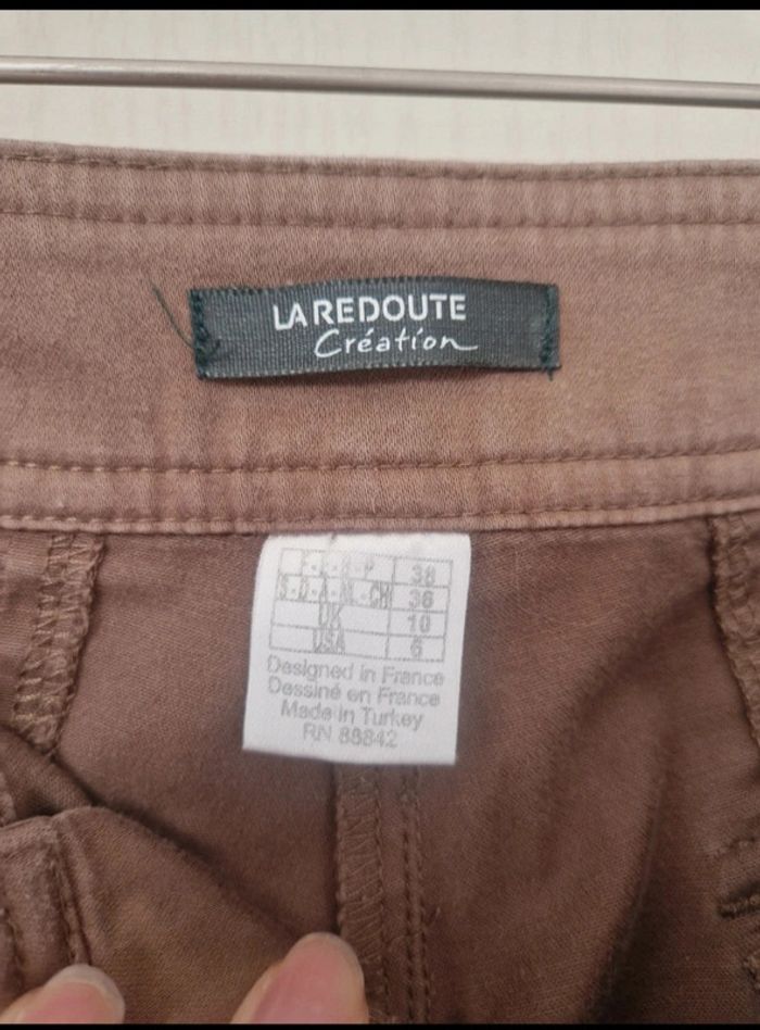 Pantacourt et bermuda 2 en 1 marron femme la redoute taille M/38 - photo numéro 7