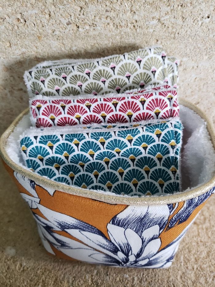 Lingettes/demaquillettes lavable et réutilisable