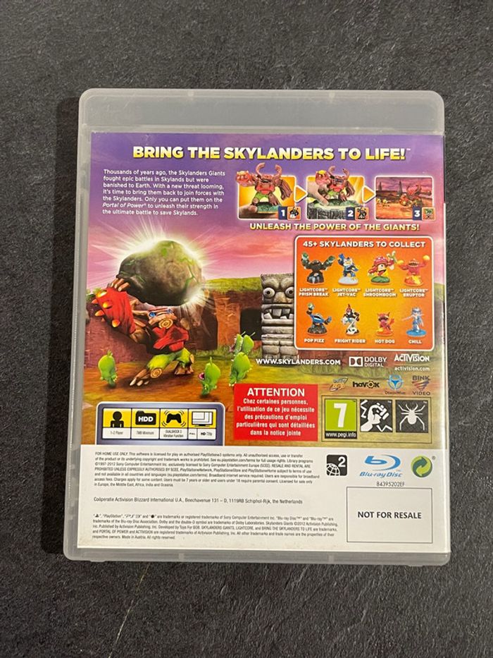 Jeux vidéos PS3 Skylanders Giants - photo numéro 2
