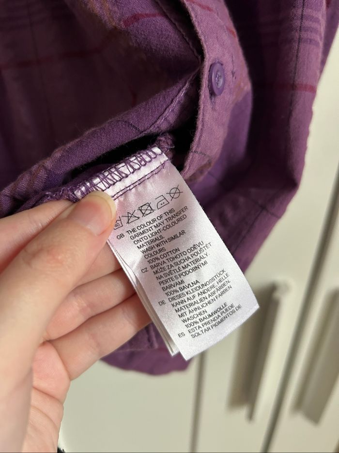 Chemise violette à carreaux Homme H&M Taille XL - photo numéro 6