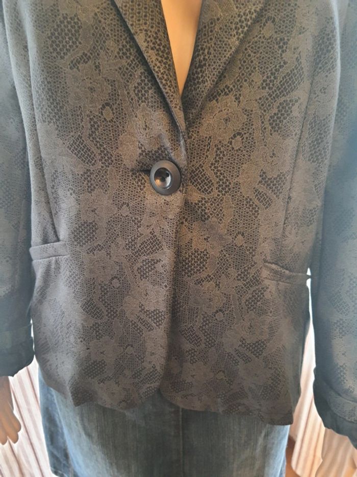 Blazer gris Cassis taille 44 - photo numéro 5
