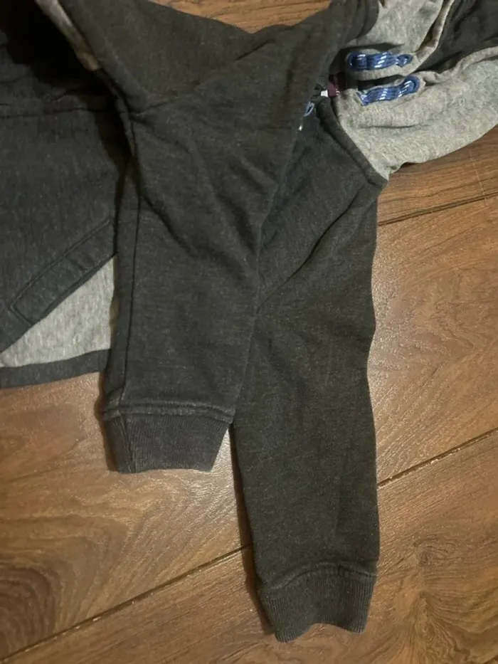 Gilet zippé à capuche garcon gris anthracite sergent major 3 ans - photo numéro 8