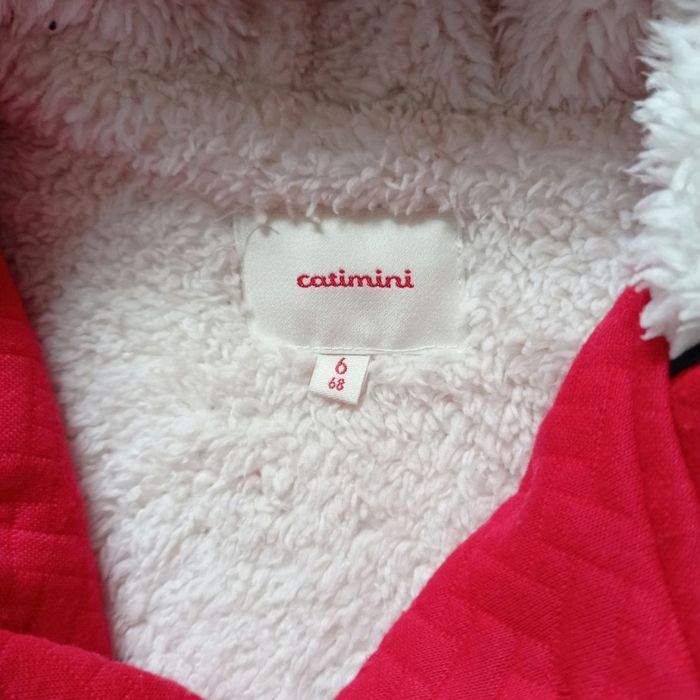 Veste rouge capuche 6 mois - photo numéro 3
