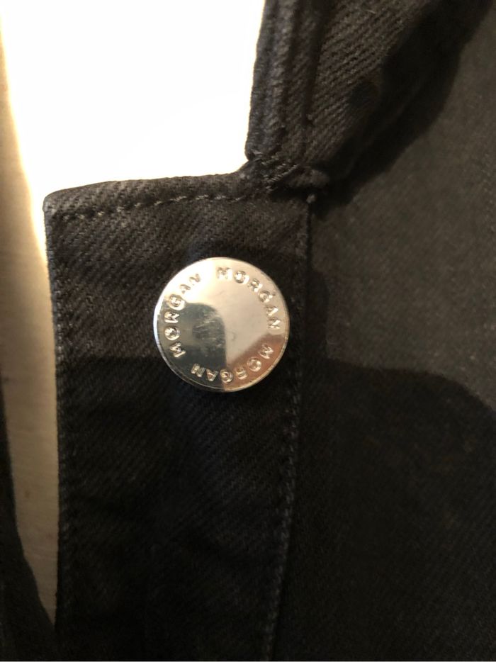 Gilet en jean noir - photo numéro 3
