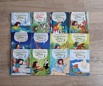 Lot de 12 livres cp les animaux de lou